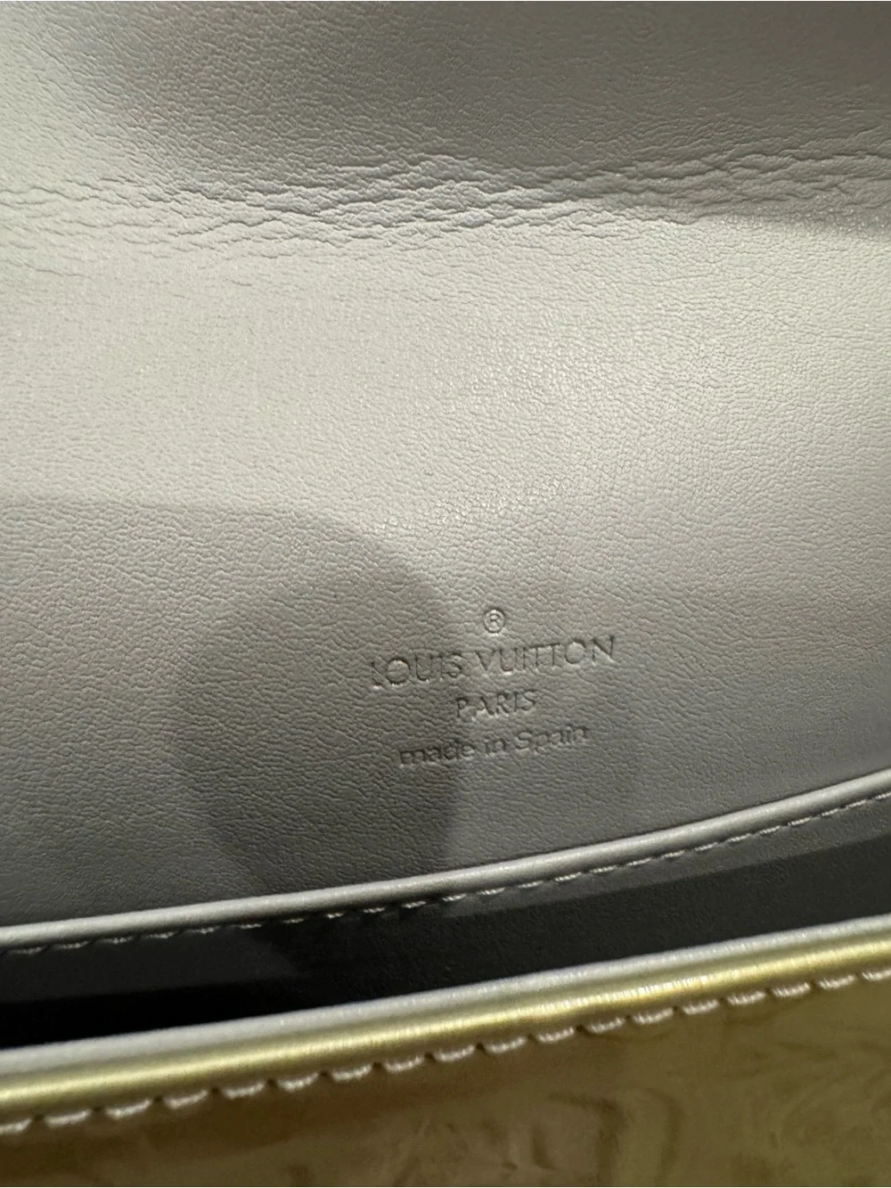 Louis Vuitton Vintage gold monogram Vernis Thompson Street shoulder bag